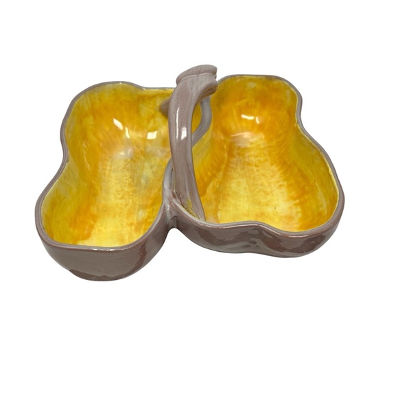 Stangl Vintage Mod Century Modern Glazed Double Sided Pottery Serving Dish - Picture 1 of 10